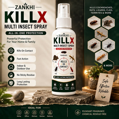 KILLX Multi-Insect Spray - Fast Action Formula | Buy 1 Get 2 Free